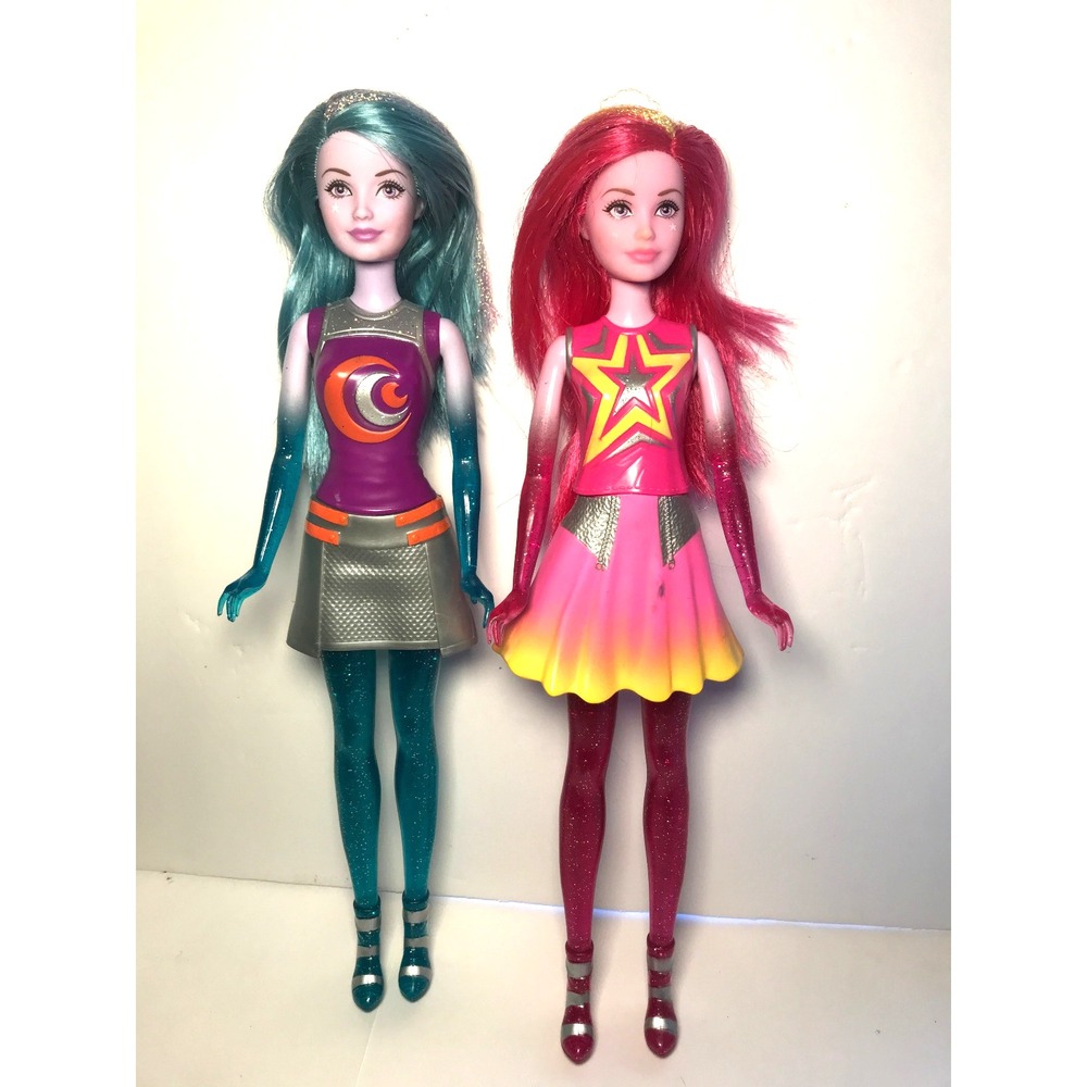 Barbie Starlight Adventures Dolls Galaxy Twins Pink Sheena Blue Kareena
